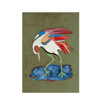 Japanese Bird Siigned Limited Edition Print, 2 of 2