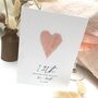 12th Silk Heart Personalised Wedding Anniversary Card, thumbnail 3 of 5