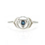 Third Eye Chakra Sapphire Ring Silver Or Gold Plated, thumbnail 4 of 12
