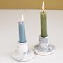 A Pair Of Marbled Jesmonite Candle Holders, thumbnail 4 of 7