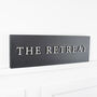 Personalised House Sign With Wood Effect Lettering, thumbnail 6 of 12