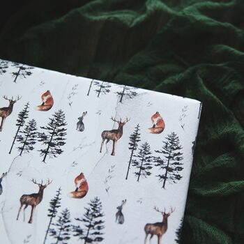 Forest Animals Watercolour Wrapping Paper, 6 of 6