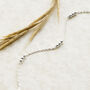 Sterling Silver Triple Ball Anklet, thumbnail 2 of 2