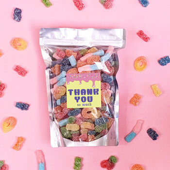 Personalised Thank You 1kg Mega Bag Of Sweets, 2 of 4
