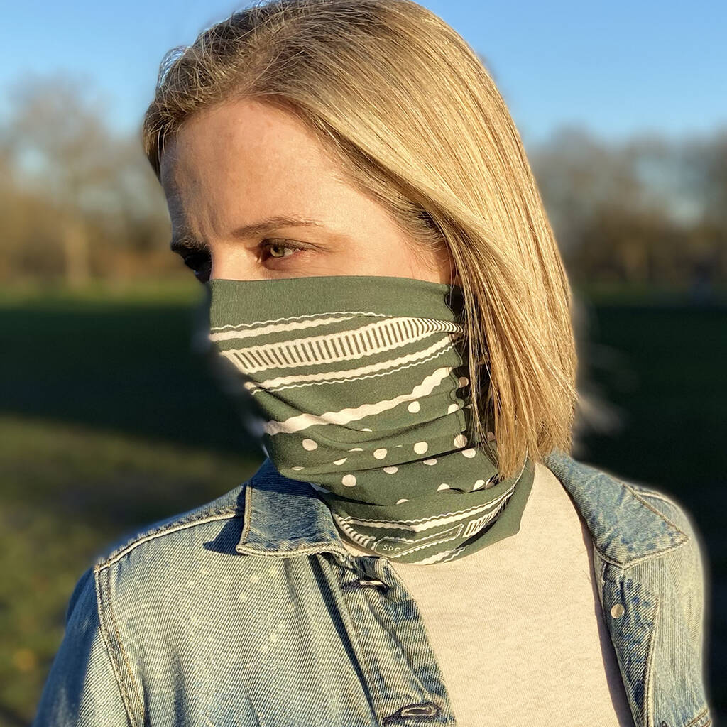 Personalised Soft Jersey Neck Tube Scarf By Spots and Stripes