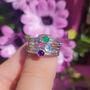 Simply Birthstone Sterling Silver Stacking Rings, thumbnail 11 of 12