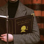Sherlock Holmes Silhouette Burgundy Book Small Handbag, thumbnail 7 of 9