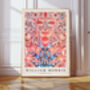 William Morris Pink Floral Art Print, thumbnail 1 of 3