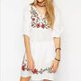 Embroidered Smock Dress, thumbnail 4 of 12