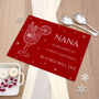 Personalised Mulled Wine Glass Chopping Board, thumbnail 1 of 5