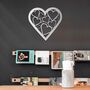 Wooden Heart Wall Art Decor Gift For Anniversary Or New Home, thumbnail 6 of 9