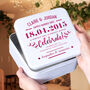 Personalised 10th Anniversary Typographic Tin Box, thumbnail 1 of 7