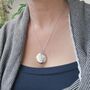 Personalised 21st Birthday One Pence Floral Locket Necklace, thumbnail 3 of 11