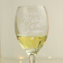 Personalised Mother Of The Groom Wine Glass, thumbnail 2 of 2