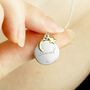 Personalised Eid Moon And Star Sterling Silver Necklace, thumbnail 1 of 3