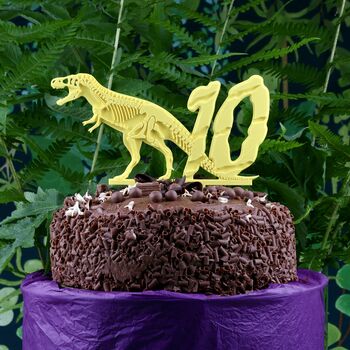 T Rex Number Cake Topper, 6 of 7