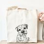 Personalised Dog Canvas Tote, thumbnail 1 of 7