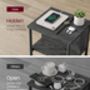 Slim Side Table With Built In Charging Station, thumbnail 7 of 9
