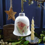 Wren And Snowdrops Bone China Bell Decoration, thumbnail 1 of 7