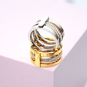 Orianna Gold Plated Statement Ring, 2 of 6