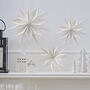 Hanging Paper Star Christmas Decorations, thumbnail 1 of 2