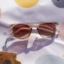 Classic Rounded Square Sunglasses In Beige, thumbnail 1 of 4