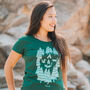 Organic Womens 'Foxes In The Forest' T Shirt, thumbnail 5 of 5