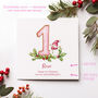 Personalised Baby's First Christmas Card For Daughter, Granddaughter, Niece Or Goddaughter, thumbnail 2 of 6