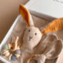 Bunny Muslin New Baby Gift Set In Keepsake Box, thumbnail 6 of 12