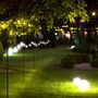 Black Steel Festoon Light Holder Pole Garden Stake 277cm, thumbnail 2 of 5