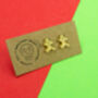 Gingerbread Man Studs, thumbnail 3 of 4