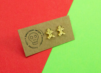 Gingerbread Man Studs, 3 of 4