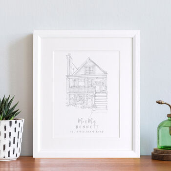Personalised New Home Line Drawing, 4 of 7