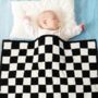 Personalised Checkerboard Baby Blanket, thumbnail 1 of 5