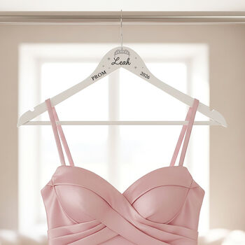 Personalised Prom Dress Diamante Embellished Hanger, 2 of 6