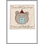 Personalised Bear Christmas Card For Him, Dad, Grandad, thumbnail 6 of 12