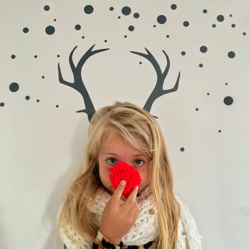 Christmas Antler Wall Decal Sticker, 2 of 8