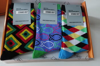Jazzy Stand Out Socks Box Size Three To Seven, 2 of 12