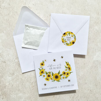 10 Wildflower Seed Packet Favours Sunflowers, 2 of 8