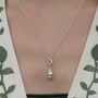 Sterling Silver Wise Owl Charm Necklace, thumbnail 4 of 7