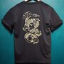 Organic Oversized T Shirt 'Snake And Roses', thumbnail 1 of 4