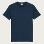 Two Pack Navy And Natural Organic Plain T Shirt Bundle, thumbnail 7 of 8
