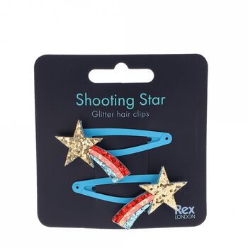 Shooting Stars Glitter Hair Clips, 3 of 4