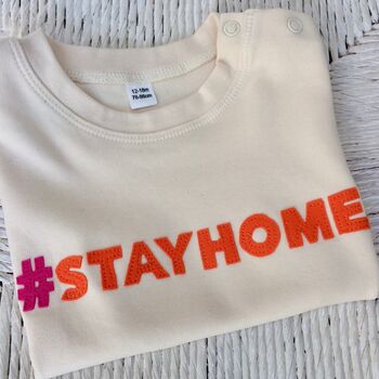 Stayhome Baby Handmade Unisex Organic Cotton T Shirt, 3 of 4
