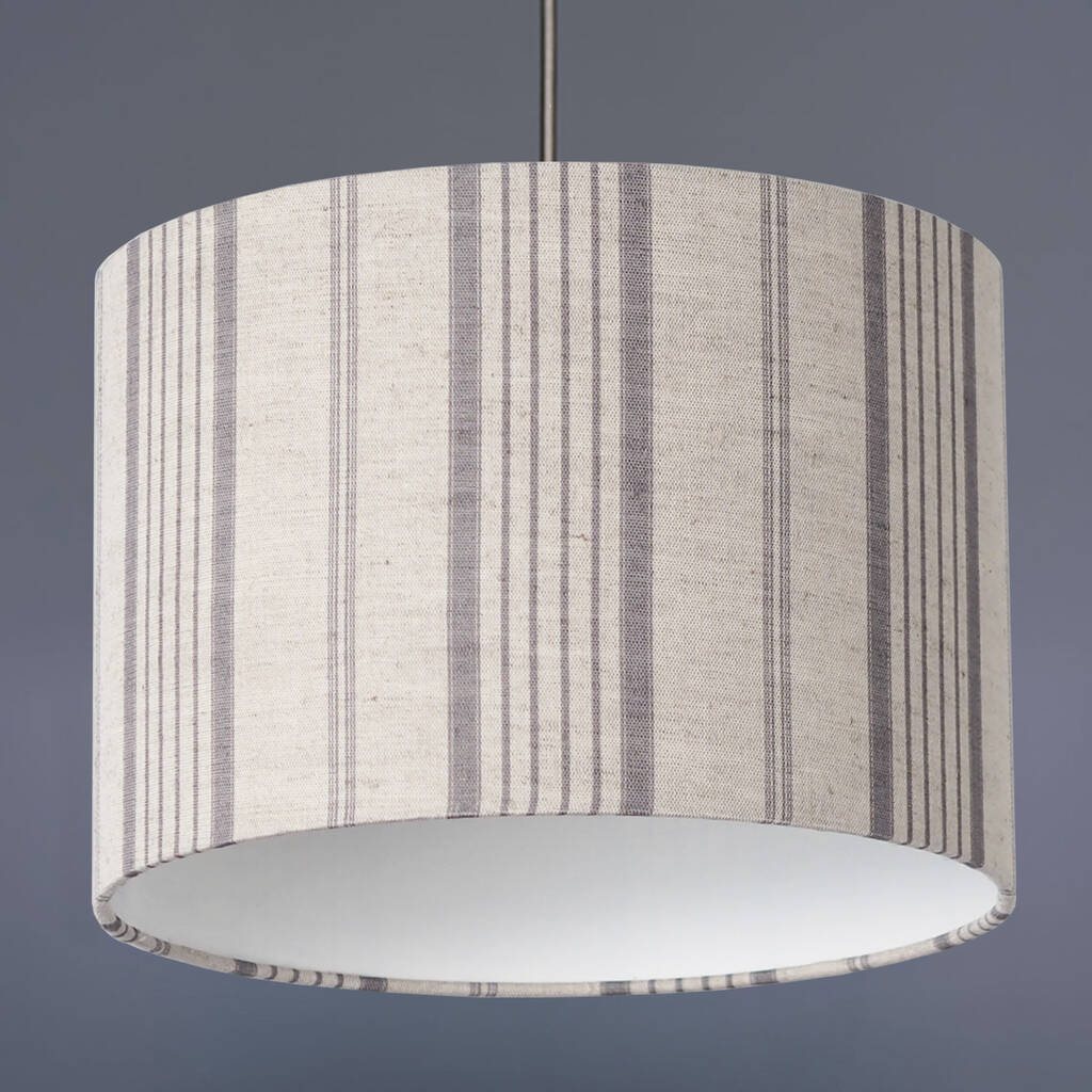 grey stripe lampshade