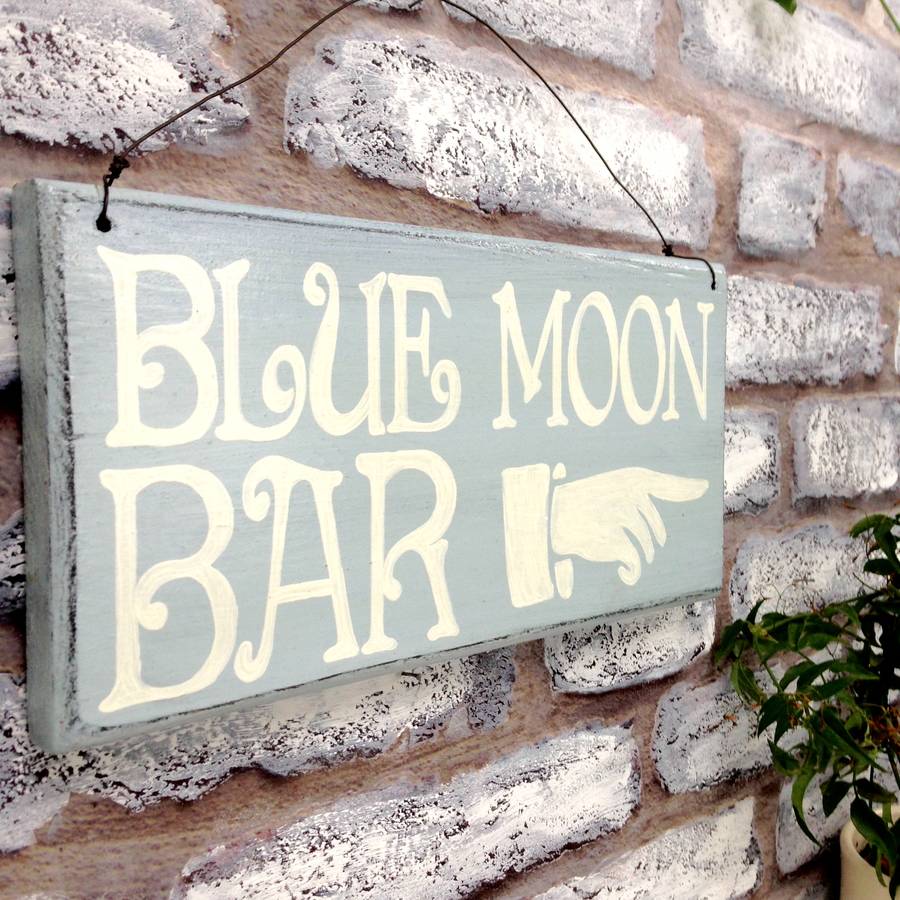 personalised bar sign by potting shed designs ...