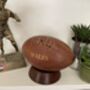 Mini Wales Leather Rugby Ball With Stand, thumbnail 5 of 5