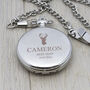 Personalised Silver Plated Groomsmen Icon Pocket Watch, thumbnail 1 of 7