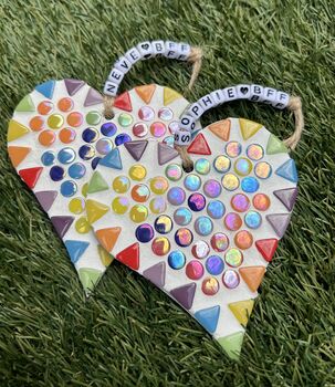 Child’s Mosaic Friendship Hearts Craft Kit, 2 of 3