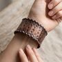 Handmade Wide Hammered Copper Cuff, thumbnail 2 of 8
